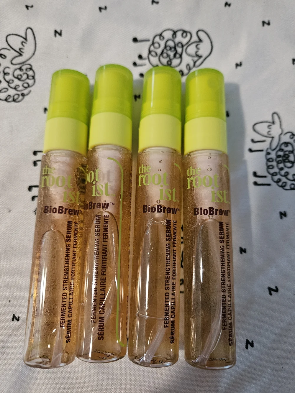 4 x The Rootist Fermented Strengthening Serum — Shimmering Lime-Gold
